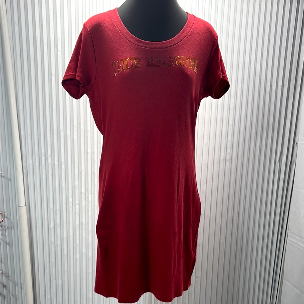 True Religion Red T-Shirt with Black Tag